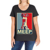 beaker meep poster, ideal birthday gift or present Ladies Curvy T-Shirt