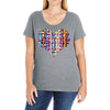 Heart Ladies Curvy T-Shirt