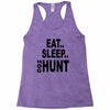 eat sleep hog hunt Racerback Tank