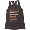 fall helvetica Racerback Tank