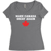Make Canada Great Again Women's Triblend Scoop T-shirt