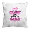 The Best Grammy Was Born In January Throw Pillow