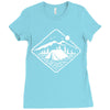 camp mode on Ladies Fitted T-Shirt