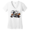 oblivious ninja trick or treat Women's V-Neck T-Shirt