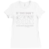 if you don't sin jesus died for nothing Ladies Fitted T-Shirt