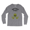 Alien Says Don't Touch My Belly Long Sleeve Shirts