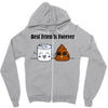 best friends forever Zipper Hoodie