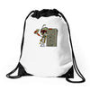 boba selfie Drawstring Bags