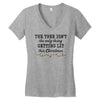the tree isn't the only getting lit this christmas Women's V-Neck T-Shirt