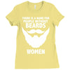funny beards Ladies Fitted T-Shirt