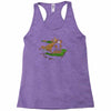 the tree, the raccoon Racerback Tank