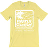 partly cloudy 100% getting wasted gift drugs drinking pissed bong fuun T-Shirt