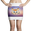 Orange cat Mini Skirts