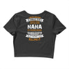 Super Cool Nana Of A Freaking Awesome Granddaughter Crop Top