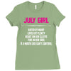July Girl Hated By Many Ladies Fitted T-Shirt