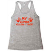 my zombie killing t shirt Racerback Tank