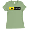 nikon camera i am nikon Ladies Fitted T-Shirt
