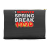 i survived spring break 1990 Accessory Pouches