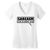 sarcasm services (2) Women's V-Neck T-Shirt
