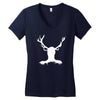 hannibal   stag Women's V-Neck T-Shirt