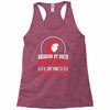 american by birth redhead by the grace of god Racerback Tank