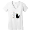 Halloween Cat Women's V-Neck T-Shirt