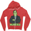 old school zombie Zipper Hoodie