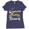queens are born in february Ladies Fitted T-Shirt