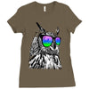 cool owl Ladies Fitted T-Shirt