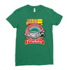 wake me up when it's friday Ladies Fitted T-Shirt