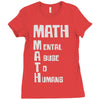 math mental abuse to humans Ladies Fitted T-Shirt
