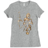 marilyn monroe machine gun gangster 100% cotton Ladies Fitted T-Shirt