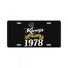 kings are born in 1978 License Plate