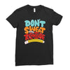 don't sweat the technique Ladies Fitted T-Shirt