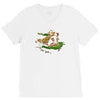 the tree, the raccoon V-Neck Tee