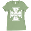 vw volkswagen iron cross Ladies Fitted T-Shirt