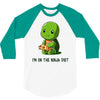 ninja diet (green) 3/4 Sleeve Shirt