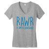 rawr (i'm a dinosaur) Women's V-Neck T-Shirt