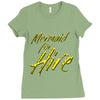 mermaid for hire Ladies Fitted T-Shirt