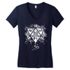 dungeons and dragons dice art Women's V-Neck T-Shirt