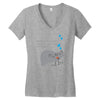 cloudy Women's V-Neck T-Shirt