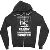 Never Underestimate A Papaw With An Engineer Degree Zipper Hoodie