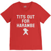 tits out for harambe V-Neck Tee