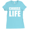 choose life wham retro 80s Ladies Fitted T-Shirt
