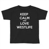 westlife white logo Toddler T-shirt