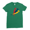 red blu yellow Ladies Fitted T-Shirt