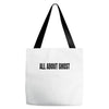 all about ghost Tote Bags