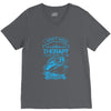 I Dont Need Therapy Need Fishing V-Neck Tee