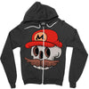 mario skull Zipper Hoodie