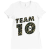 team 10 Ladies Fitted T-Shirt